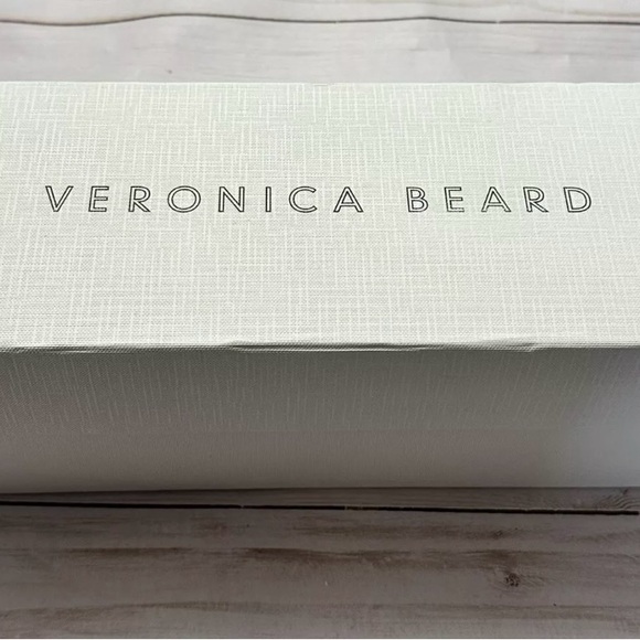 NIB Veronica Beard Mazon silver gold bronze metallic flats sandals, size 8.5 - Picture 8 of 9